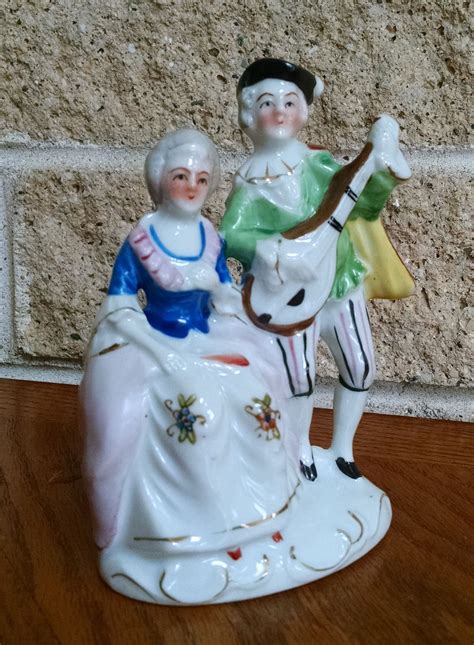 Miniature Clock <b>Porcelain</b> <b>Figurine</b> <b>Made</b> <b>in Occupied</b> <b>Japan</b> Circa 1940's (185) $ 25. . Made in occupied japan porcelain figurines